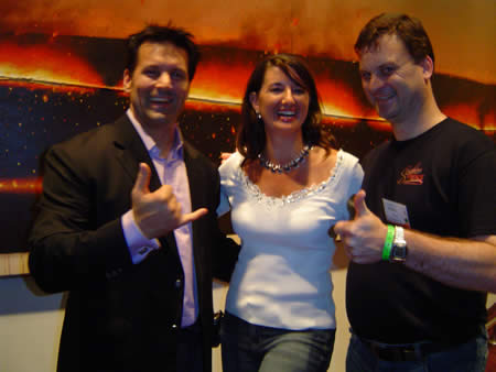 A photo of JP and Deb with me.